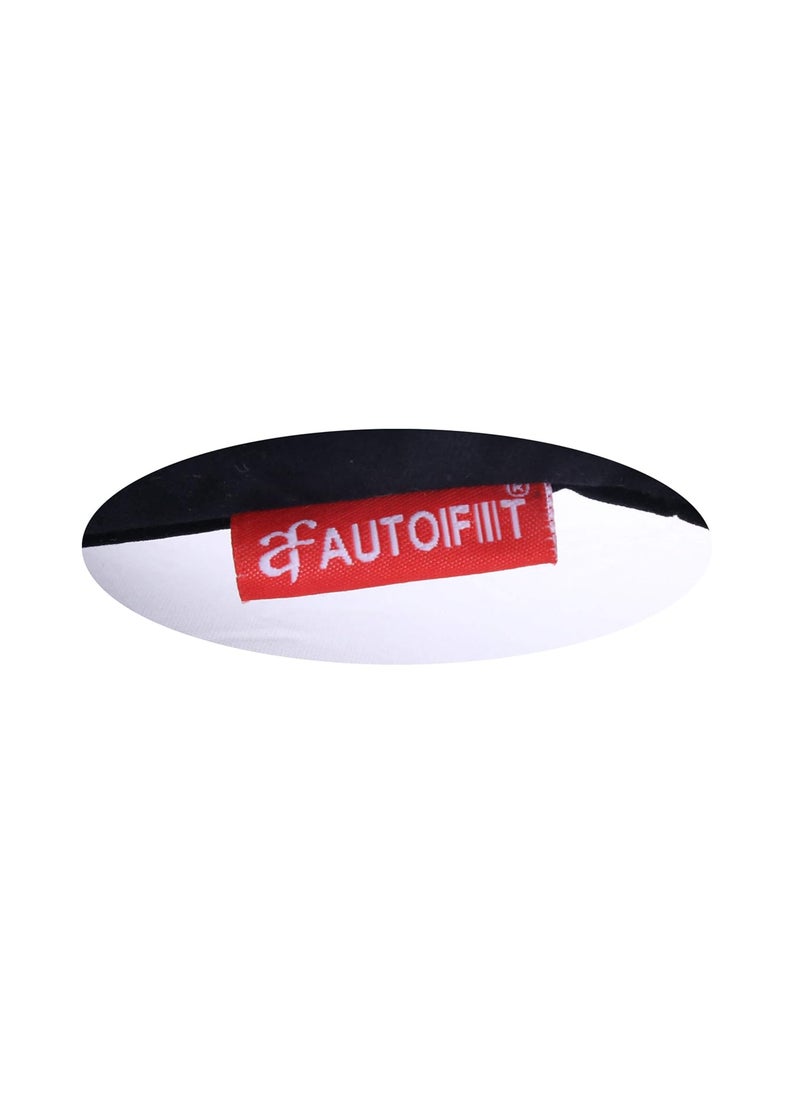 AUTOFIT Memory Foam Bone Shaped CAR Neck Pillow in Black Pack of 1