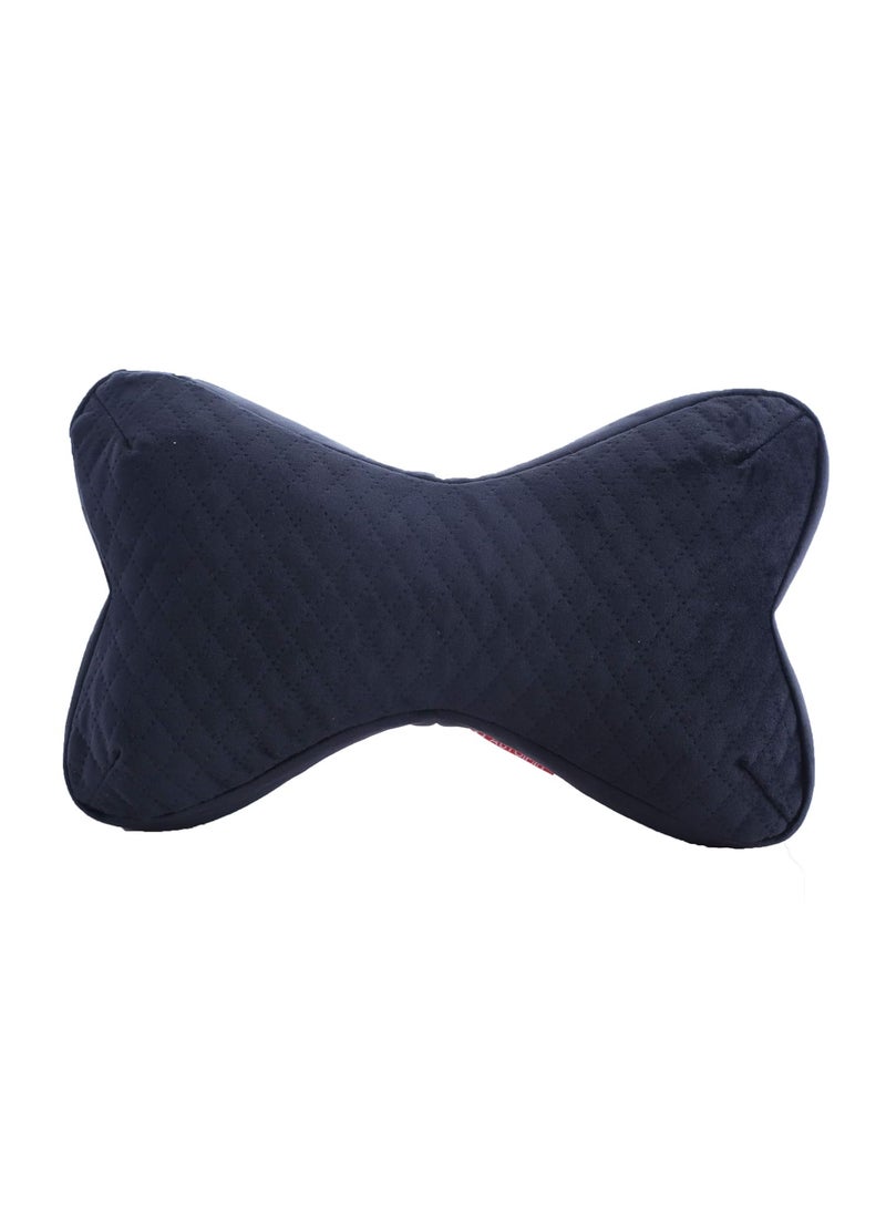AUTOFIT Memory Foam Bone Shaped CAR Neck Pillow in Black Pack of 1