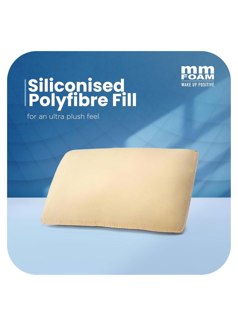 MM FOAM Softouch Pillow 100 LatexPolyfibre Hybrid Great for Cuddling 2575 x 1525 x 6 inches