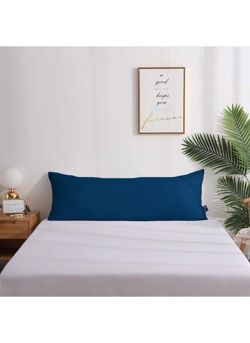 THE WOOD WHITE Soft Microfiber Hug Pillow for Sleeping 18 x 54 inch Full Body Cuddle Pillow Long Pillow for Bed Pregnancy Pillow for Sleeping Large Pillow Blue