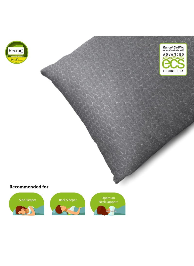 Recron Certified Dream Essence Pillow 43 x 69 cm 17x27 inches Musk