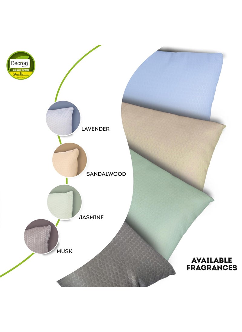 Recron Certified Dream Essence Pillow 43 x 69 cm 17x27 inches Musk