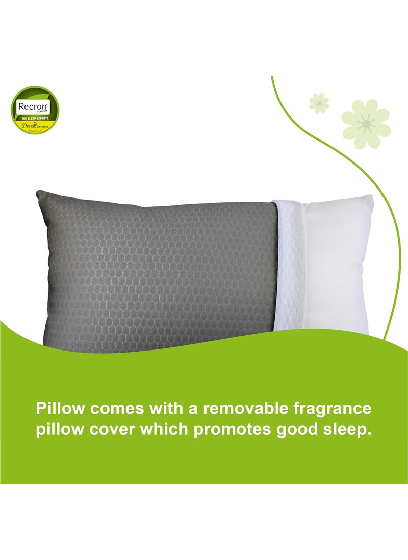 Recron Certified Dream Essence Pillow 43 x 69 cm 17x27 inches Musk