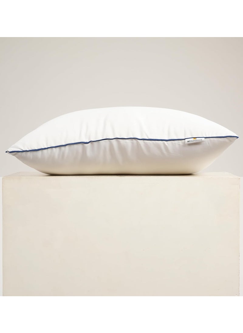 MYSHOPPERMATE Premium Microfiber White Pillows for Bed Pillow for Sleeping Comfortable Pillows for Sleeping Soft Pillow for Sleeping Single Standard