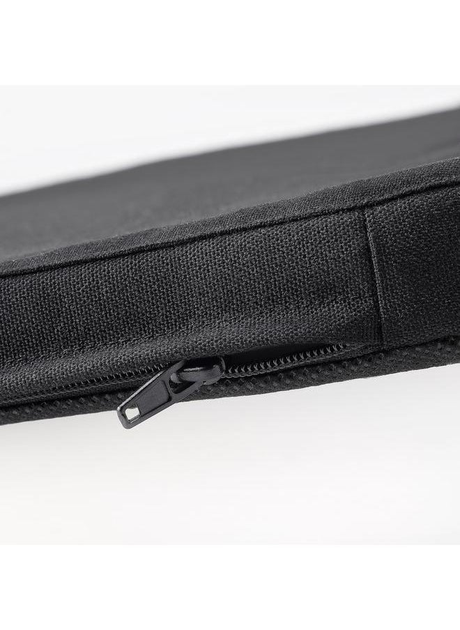 Chair pad, black, 36x36x2.5 cm