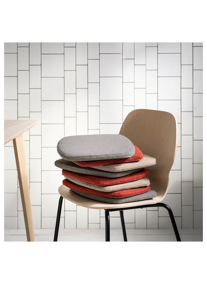 Chair pad, beige, 32.6/31.3x33x3 cm