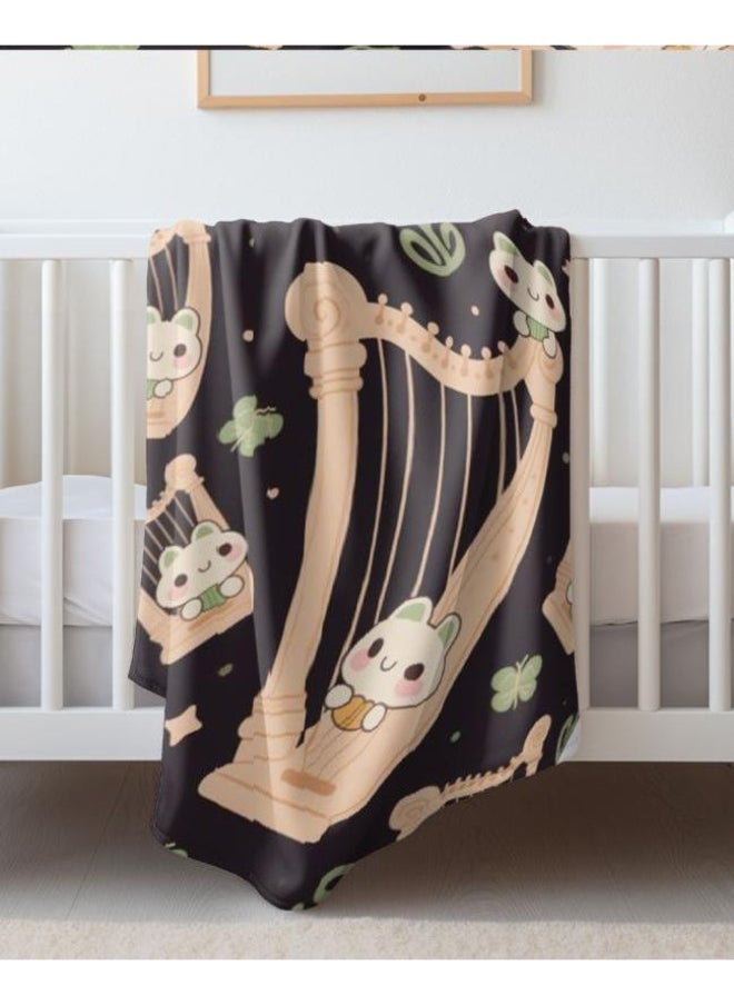 Flannel thin blanket (warm and comfortable, suitable for sleep, gaming, dust removal and sandproof) 150cm*200cm - 1140