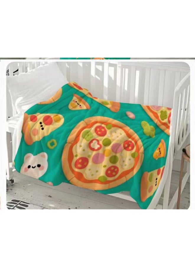 Flannel thin blanket (warm and comfortable, suitable for sleep, gaming, dust removal and sandproof) 150cm*200cm - 999