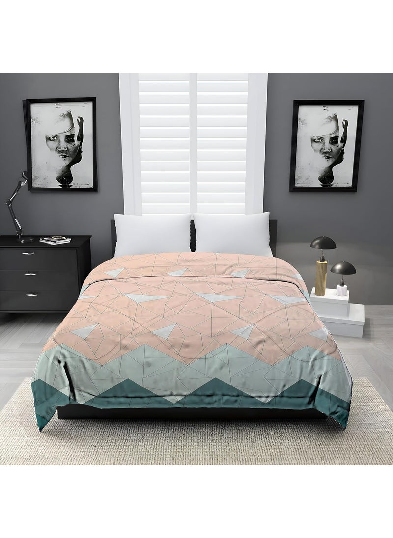 IVAZA Microfibre All SeasonACSummer Floral Printed Reversible Double Bed Comforter Blanket Blanket Dohar Duvets 220 GSM Whosus