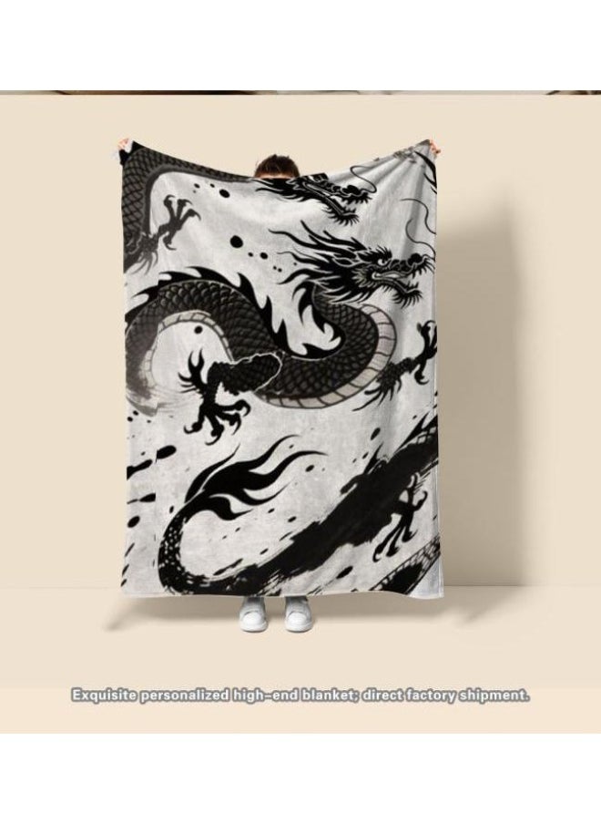 Flannel thin blanket (warm and comfortable, suitable for sleep, gaming, dust removal and sandproof) 150cm*200cm - 934