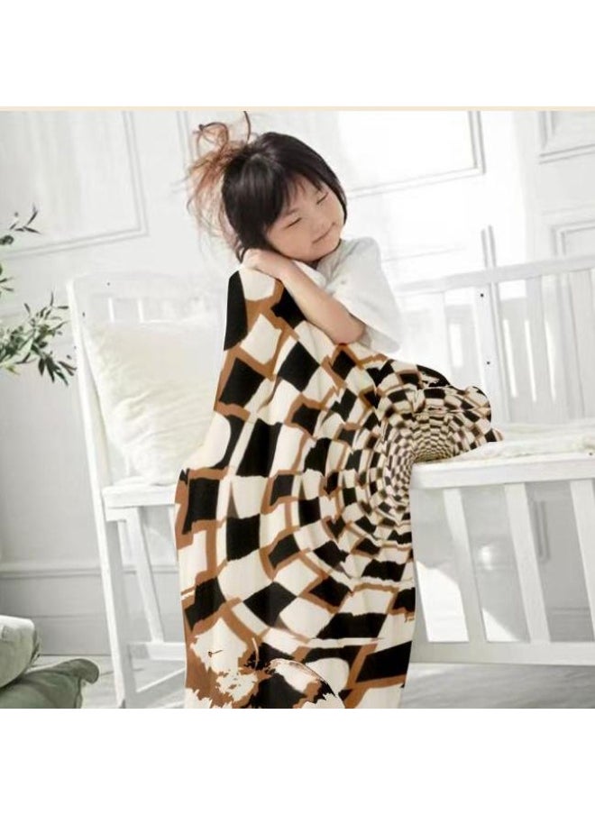 Traditional flannel thin blanket (warm and comfortable, suitable for sleep, gaming, dust removal and sandproof) 150cm*200cm - 23