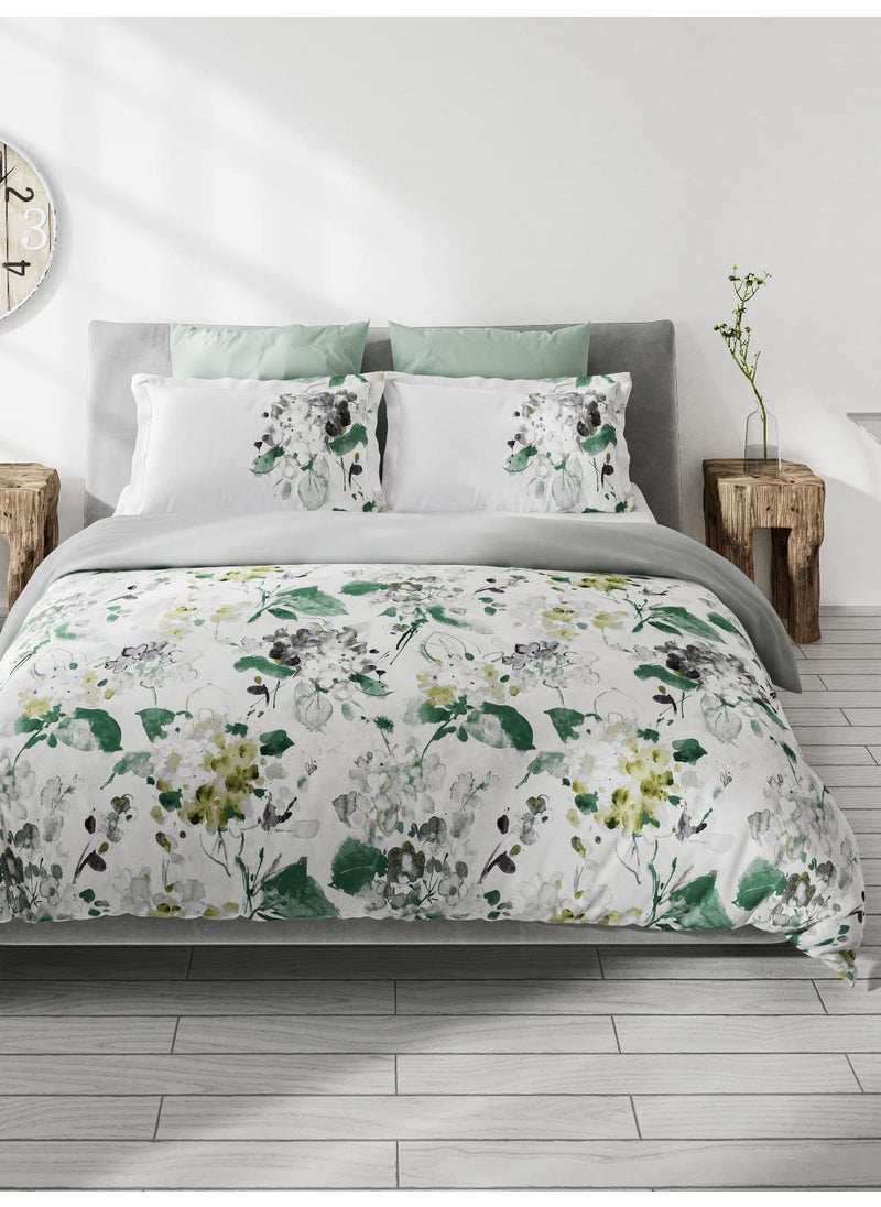 DDECOR Floral Glow Floral 144TC Double Bed Sheet Set with Two Pillow Covers Multi