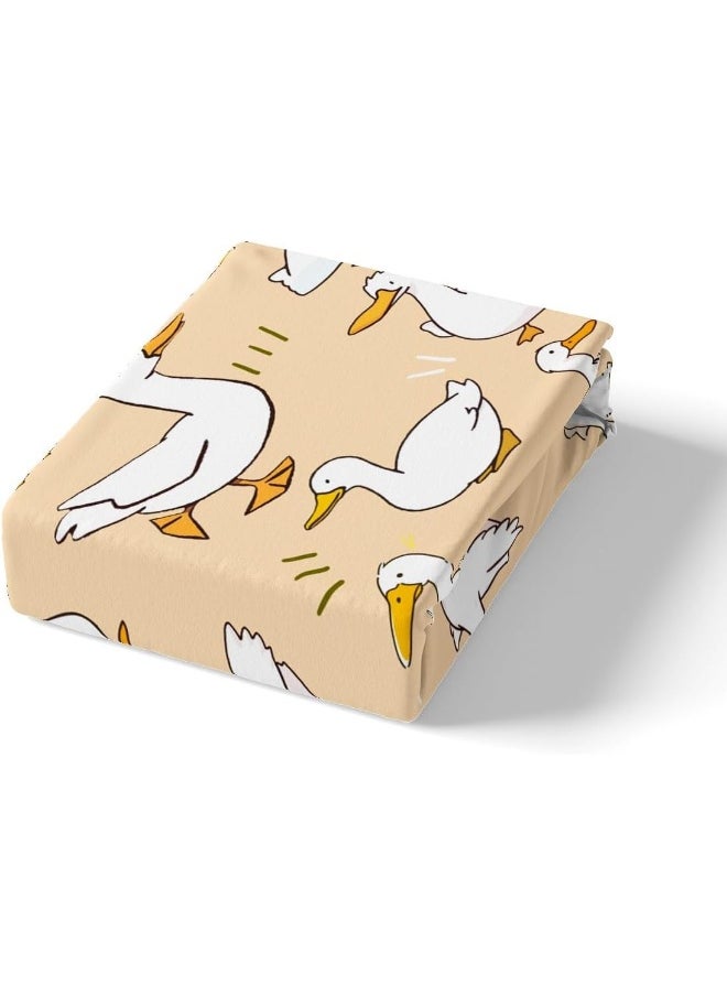 Homewish Cute Duck Fitted Sheet Full Size