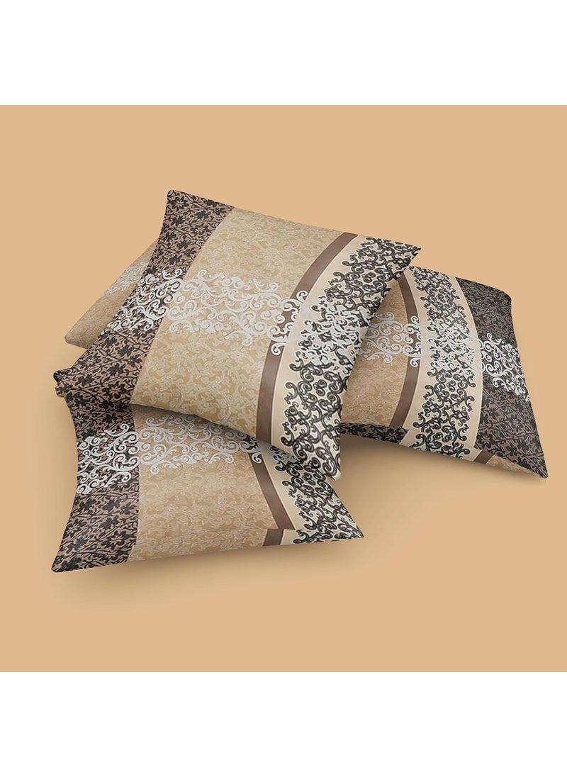 BELVOSTUM Diwan Set Diwan Bedsheet Set of 8 Pieces Diwan Set with 1 Single Bedsheet 2 Bolster Cover 5 Cushion Covers 100 Microfiber Diwan Set for Living Room Dining Hall