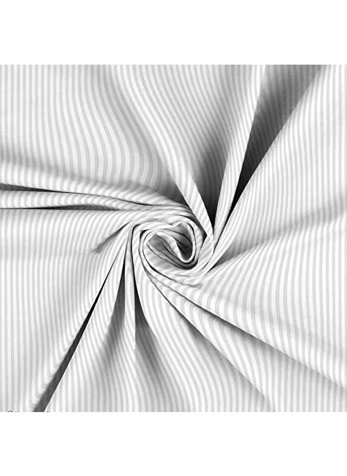 NHD HOME 100 Cotton SolidStripes 220 TC Elasticated Fitted King Size Bedsheets with 2 Pillow Covers Breathable Size 78X7210 Inches Deep Pocket HomeHotelsHospitalGuest House ColorWhite