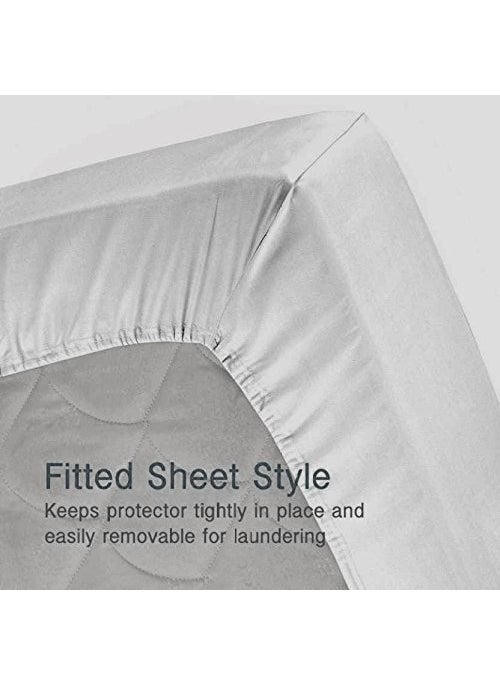 NHD HOME Premium Cotton Elastic Fitted Bedsheets with 2 Matching Contras Pillow Covers Double Bed with All Around Elastic 180 TC Supersoft Size78 x 72 10 inches Blue Brown White