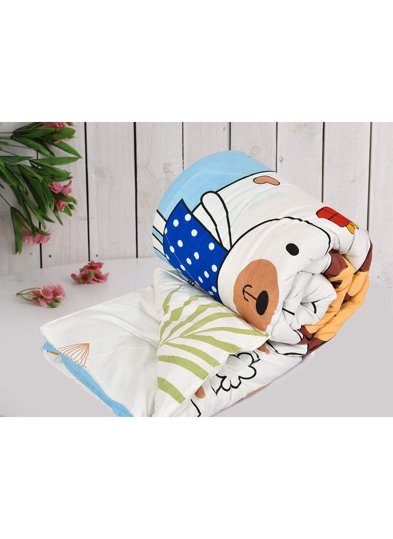 COZY FURNISH Reversible Kids Comforter Blanket Quilt Super Soft AllSeason 150 GSM 08 Years 60x45 Inches for Kids Summer Winter Blanket for Kid Boys Girls