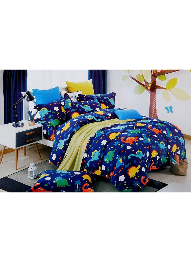 Harbell Home 150 GSM Glace Cotton Kids Single Bed 250 TC Reversible ComforterAC Blanket for WinterQuiltsDuvet Multicolor A Model 11