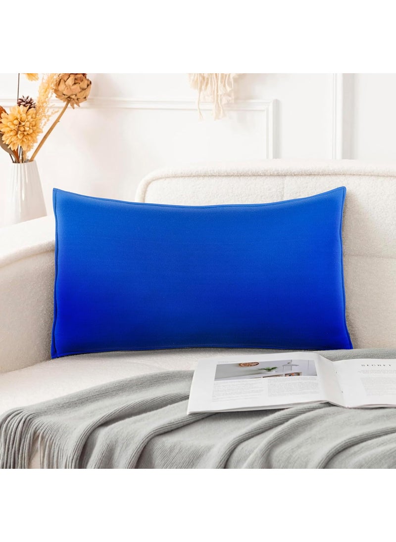 YOFAB Head Rest Pillow 66X38cm Extra Firm Support Compressed Fabric Filling Blue Small 25 in