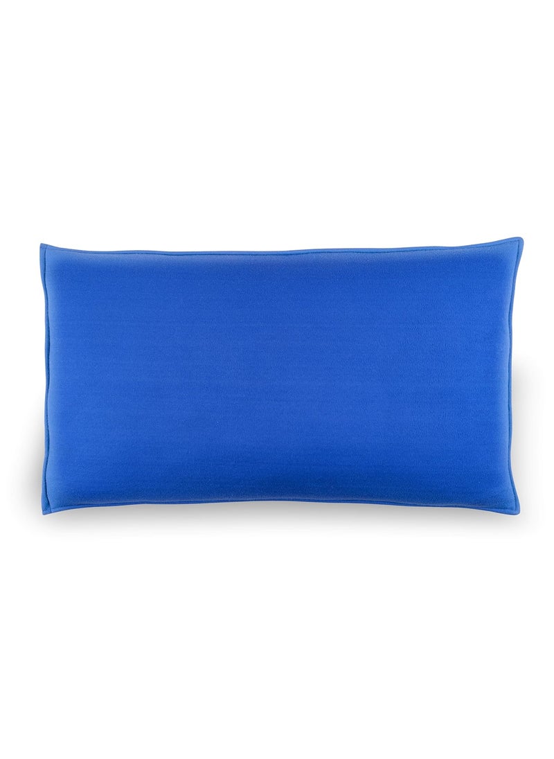 YOFAB Head Rest Pillow 66X38cm Extra Firm Support Compressed Fabric Filling Blue Small 25 in