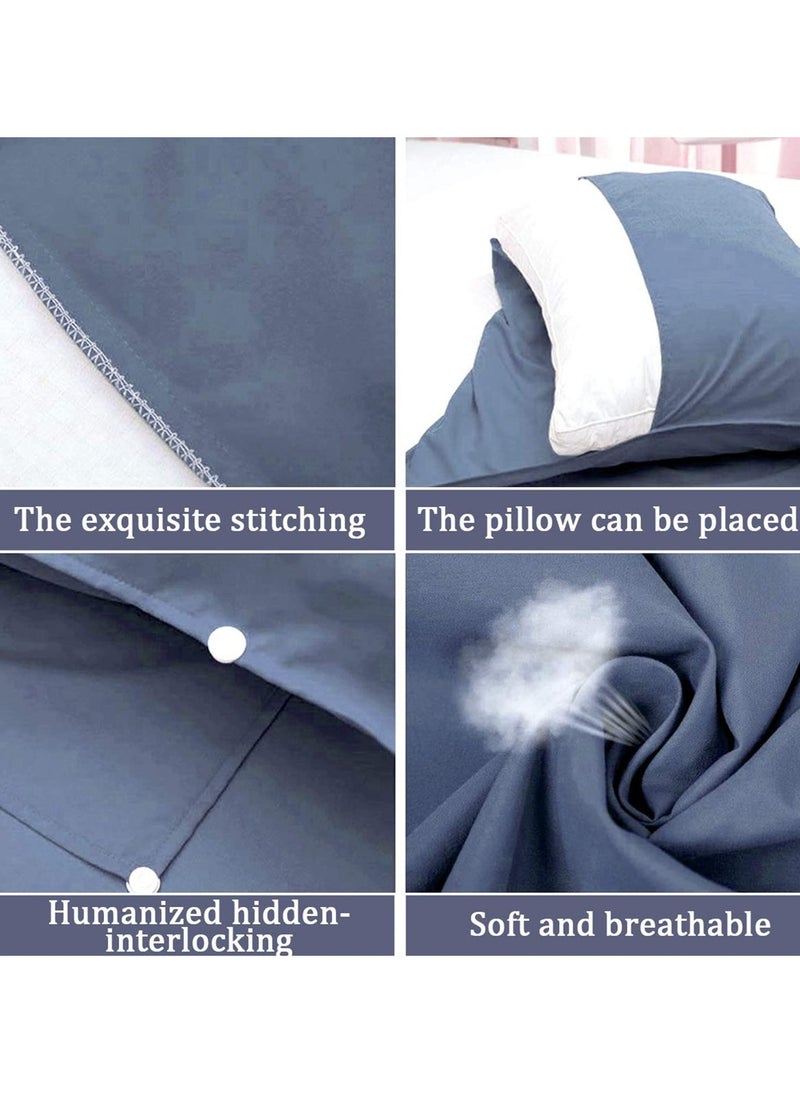 Sleeping Bag Liner Envelope Design Travel Sheet for Camping Backpacking Hiking Hotel Portable with Compression Sack Comfortable Breathable Easy to Clean 180 x 210cm Blue