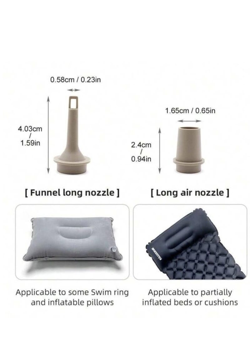 Portable multi-function air pump - safe and durable, smart lock anti-misstart, overheating protection, unique color is loved by young people. USB with 2-level brightness emergency light, tent hangin