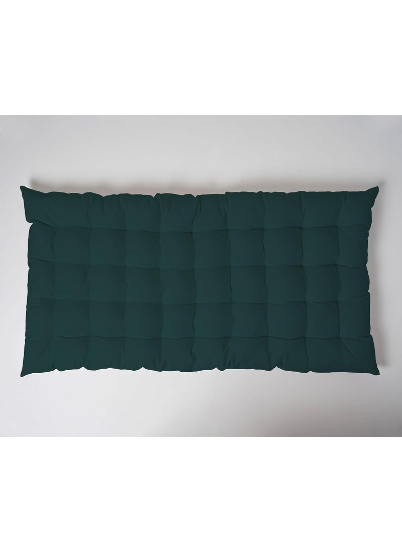 SKANDA FAB Cotton Floor Mattress 60x120 CM Luxurious Comfort Microfiber Fill for Meditation Bench Cushion Kids Floor Cushion Floor Seating Cushion Chair Pad Botanical Green Pack of 1