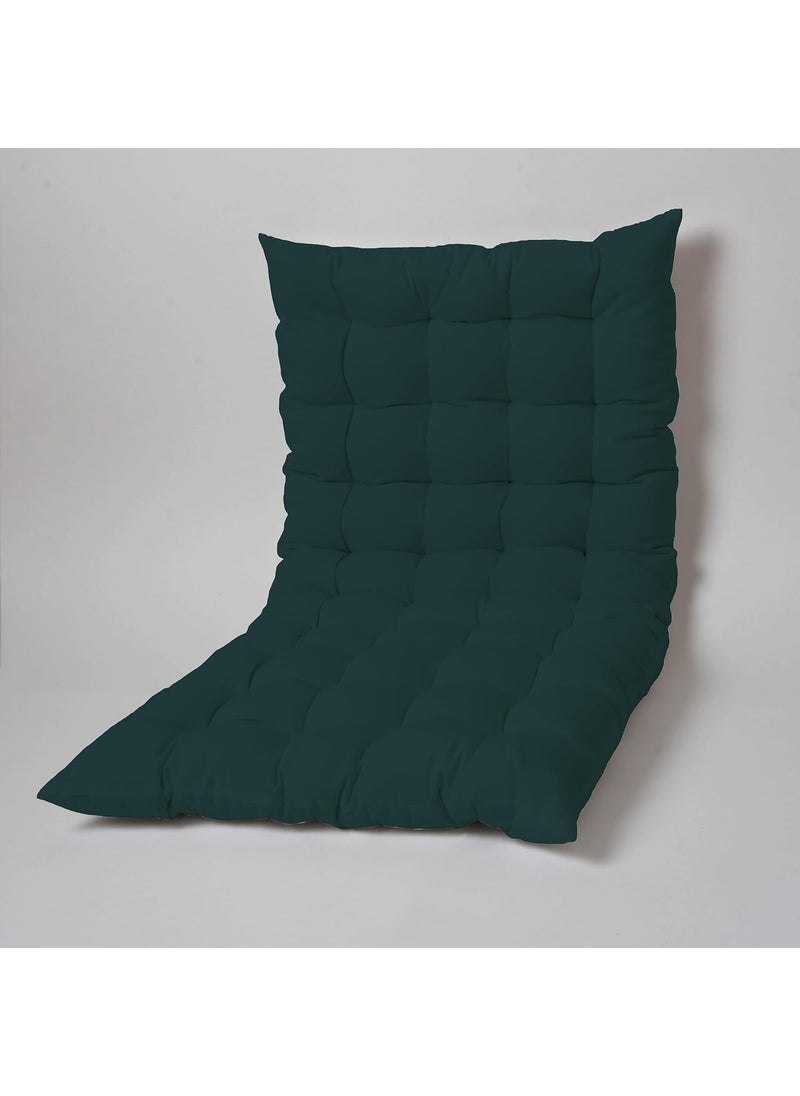 SKANDA FAB Cotton Floor Mattress 60x120 CM Luxurious Comfort Microfiber Fill for Meditation Bench Cushion Kids Floor Cushion Floor Seating Cushion Chair Pad Botanical Green Pack of 1