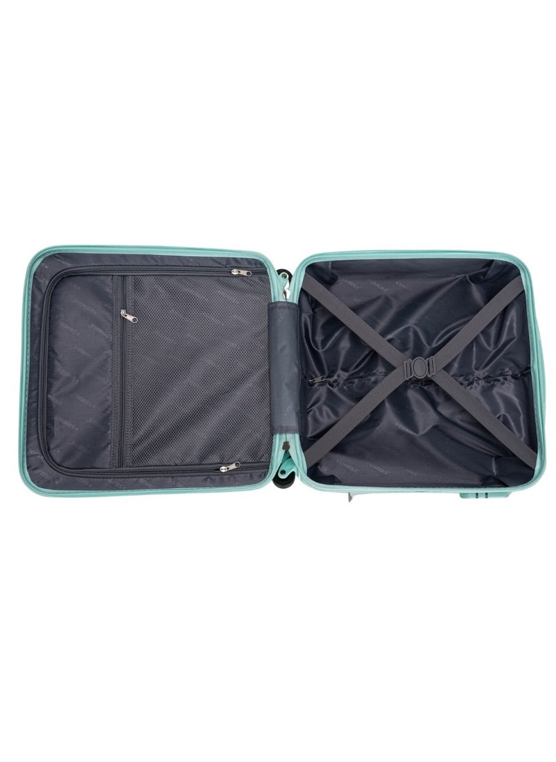 Single Hardside Spinner 4 Wheels Cabin Trolley Luggage With Number Lock 16 Inches