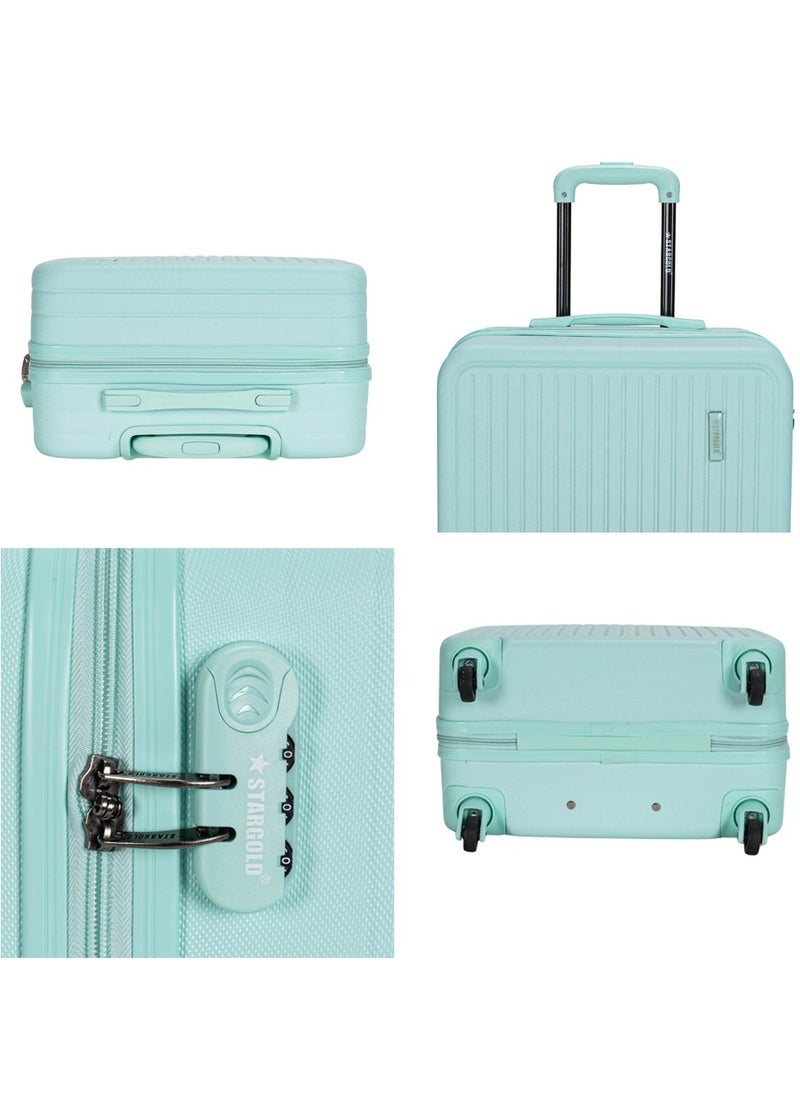 Single Hardside Spinner 4 Wheels Cabin Trolley Luggage With Number Lock 16 Inches
