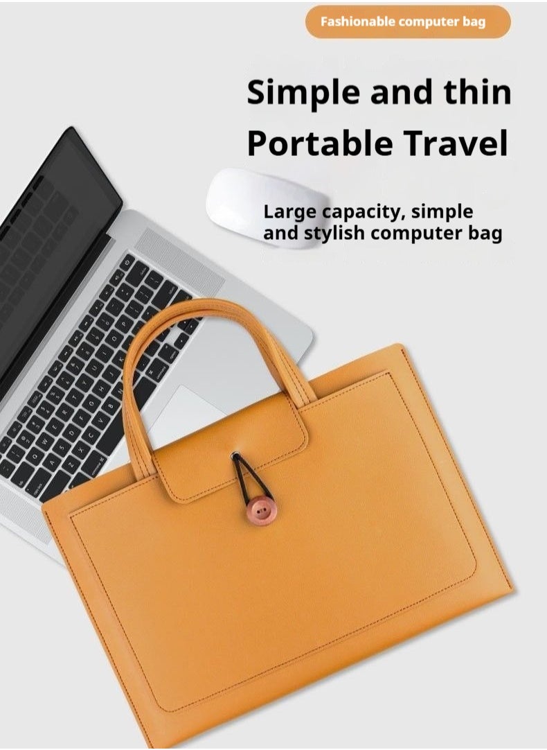 15.6 Inch Laptop Bag Lightweight Computer Bag Travel Business Briefcase Water Resistance Shoulder Messenger Bag for Men and Women Work Office