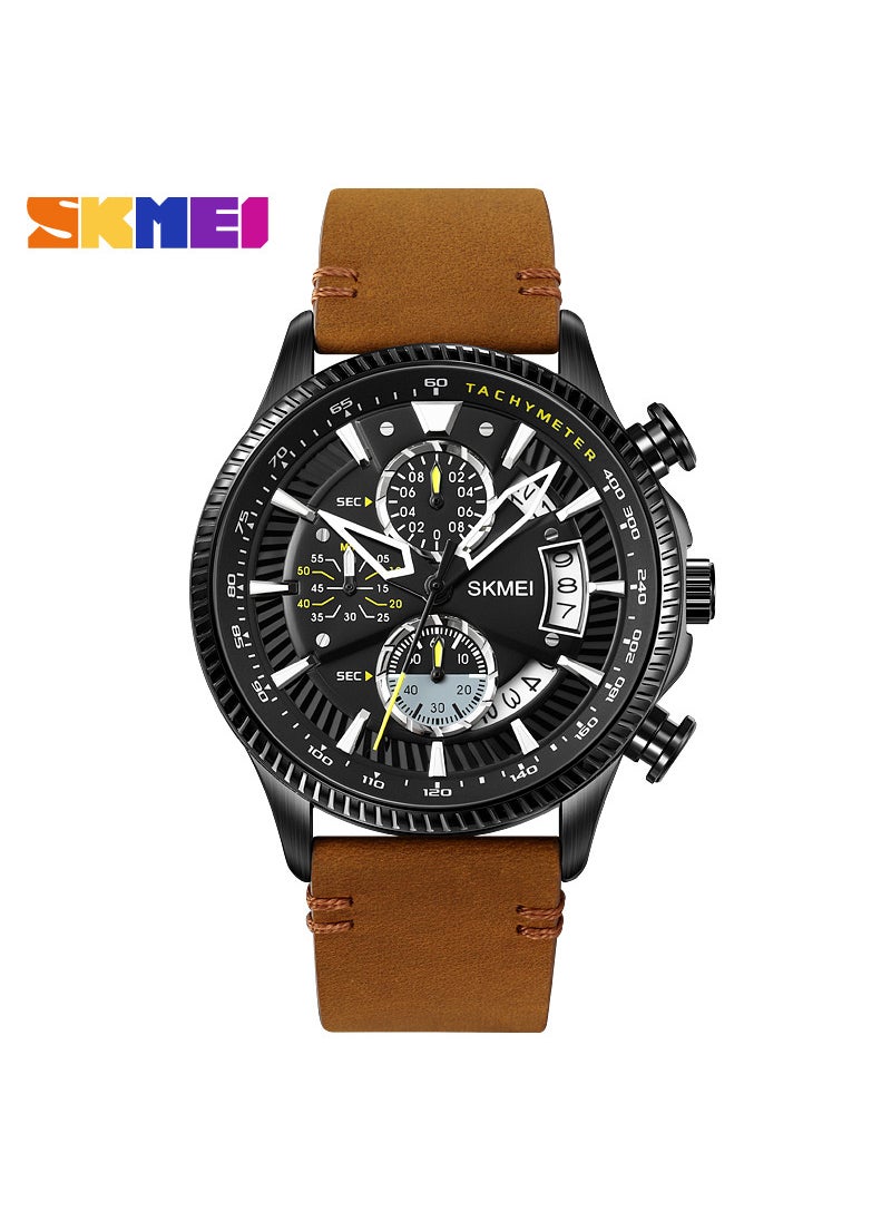 Cool Street Quartz Wristwatch for Men Brown