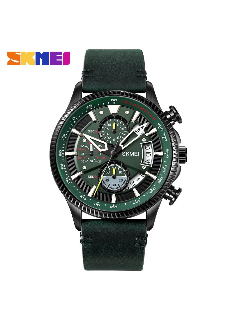 Cool Street Quartz Wristwatch for Men Dark green
