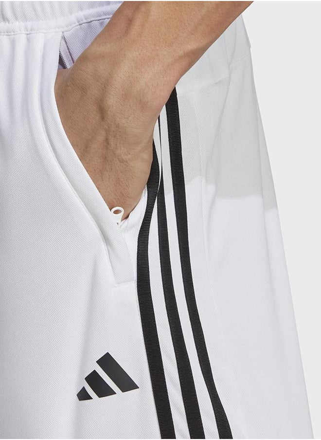 Train Essentials Piqué 3-Stripes Training Shorts