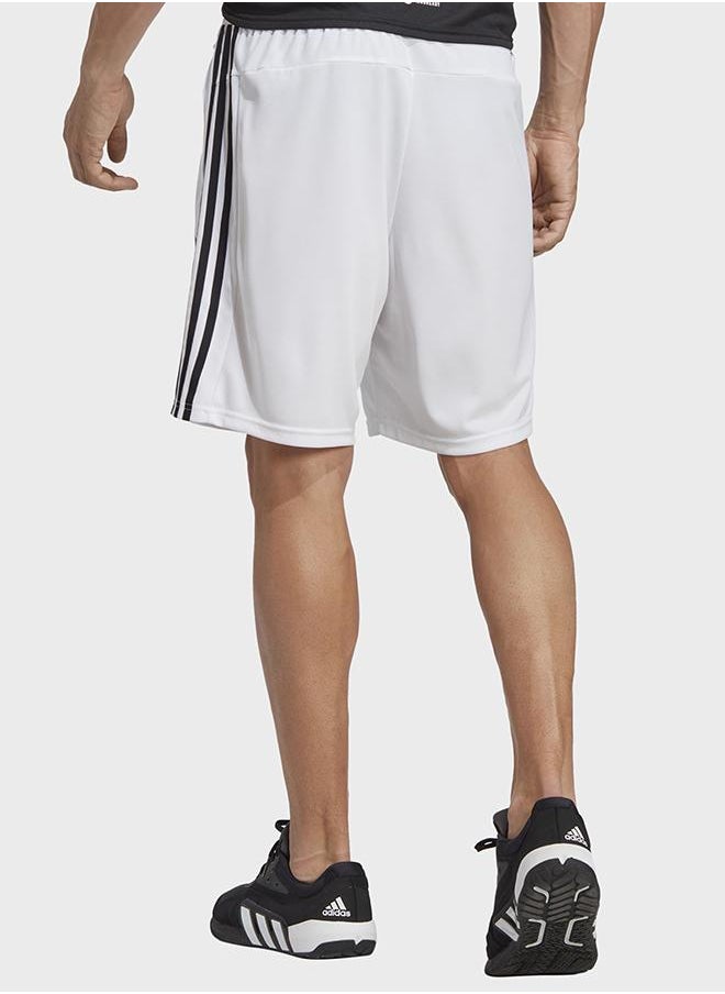 Train Essentials Piqué 3-Stripes Training Shorts