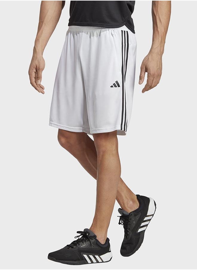 Train Essentials Piqué 3-Stripes Training Shorts