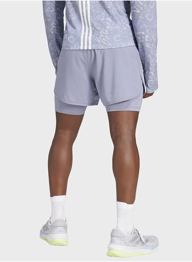 Own the Run 3-Stripes 2-in-1 Shorts
