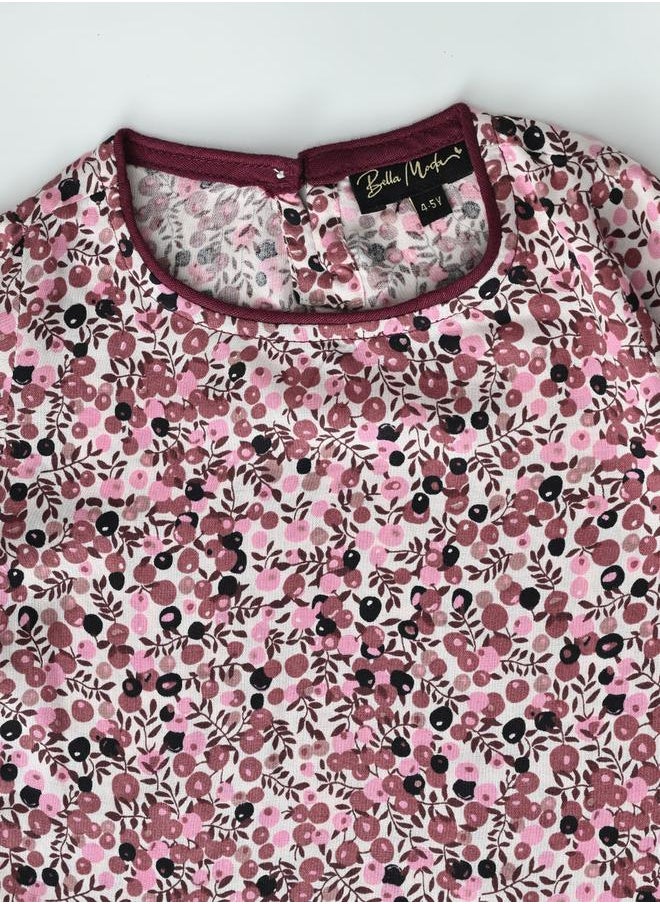 All-Over Floral Print Round Neck Top & Trousers Co-Ord Sets by Styli