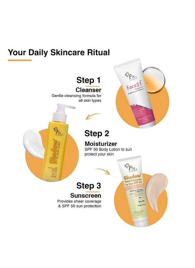 Shadow Tinted Sunscreen Spf 50 Pa+++ | Sunscreen With Vitamin E | Uva & Uvb Protection | For All Skin Types 30Gm