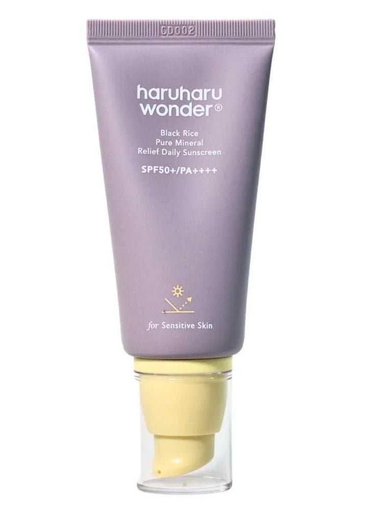 Black Rice Pure Mineral Relief Daily Sunscreen, 50mL
