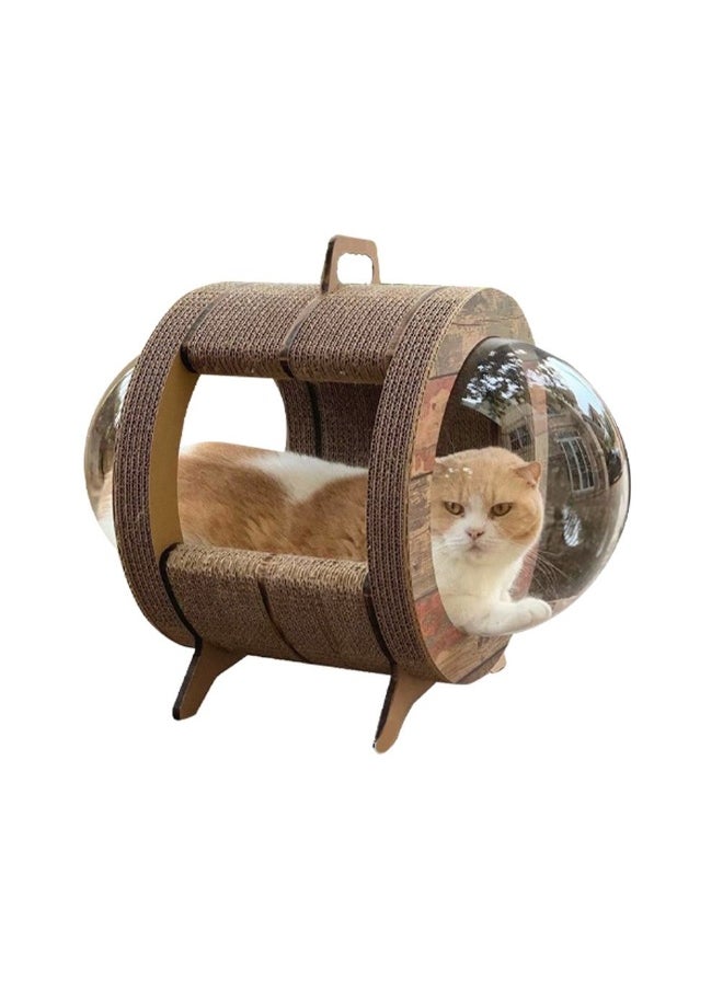 Kitty Space Capsule - Corrugated MDF & Acryli
