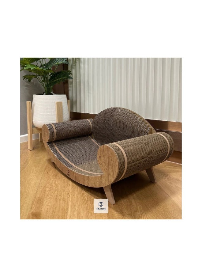 Purrline Sofa Lounge Cat Bed and Scratcher
