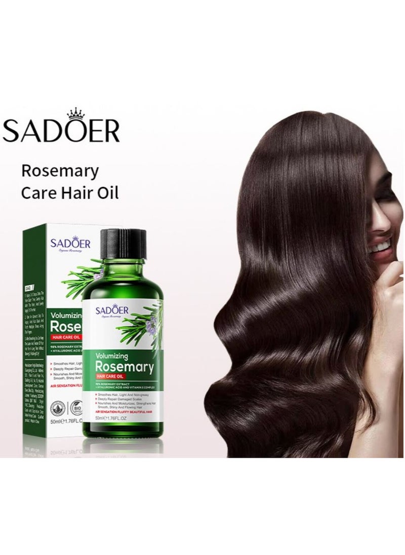 Pack Of 2 Volumizing Rosemary Hair Care Oil 50ml x 2 |98% Rosemary Extract | Air Sensation Fluffy Beautiful Hair