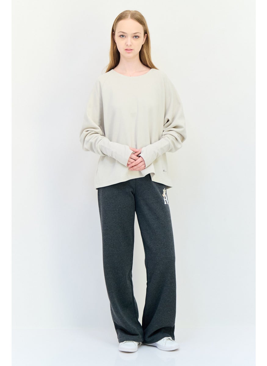 Adidas X Parley Women Sportswear Fit Long Sleeve Outdoor Sweatshirt, Beige