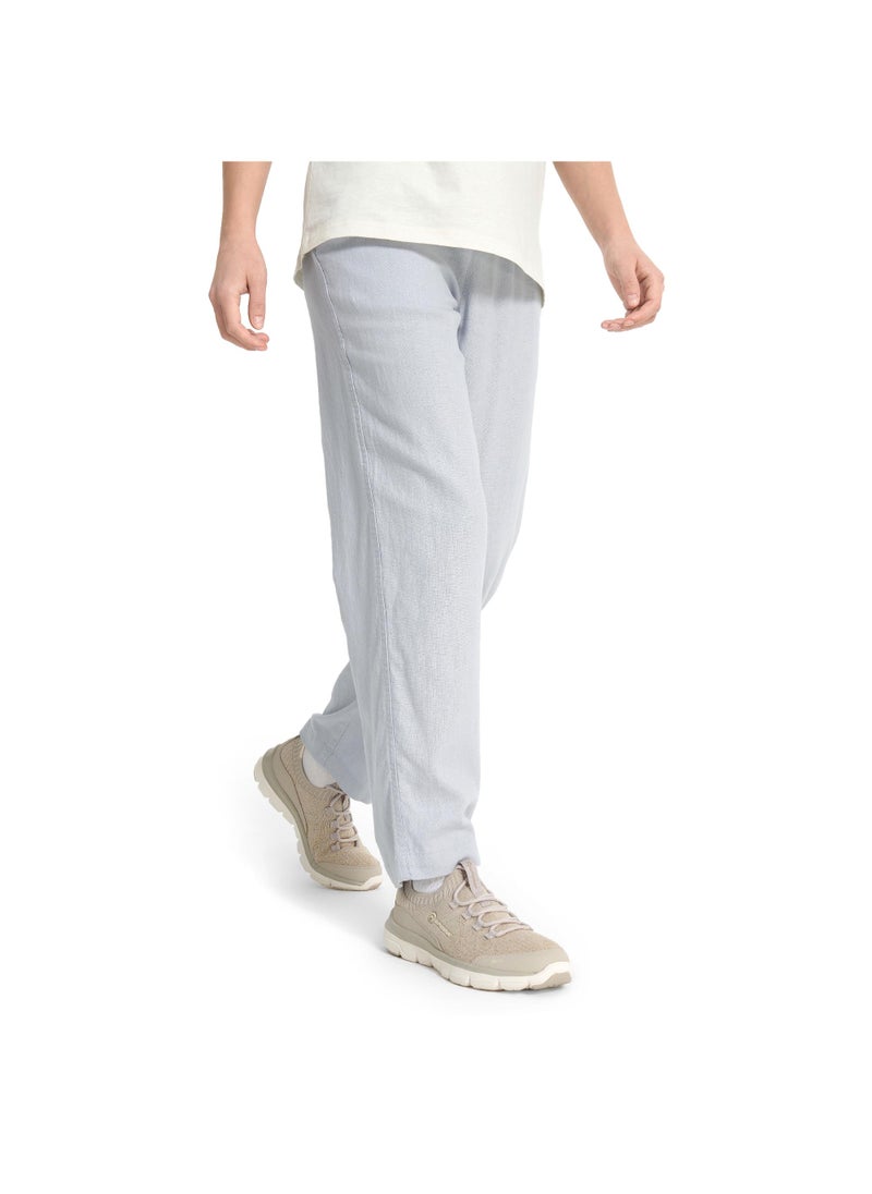 Outventure Women's Light Grey Trousers – Water-Repellent, 3 Pockets, Reflective Elements, Comfortable Fit, Ideal for Travel & Outdoor Adventures