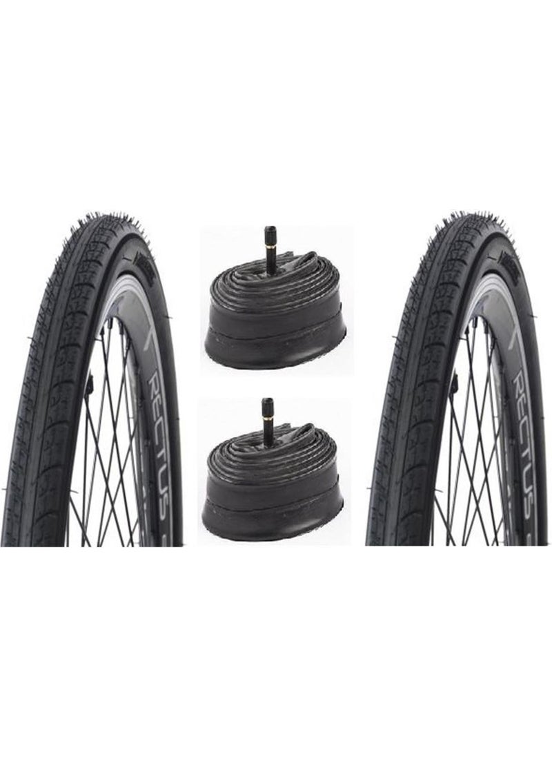 24X1 3-8 Wheelchair Tire Set 2 Outer 2 Inner