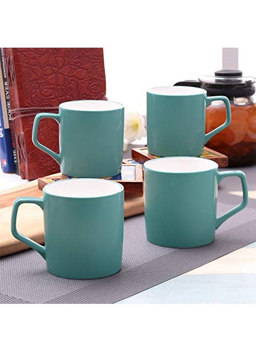 Clay Craft Fine Ceramic CoffeeTea Mugs Set of 4 Multicolor 180 ml each