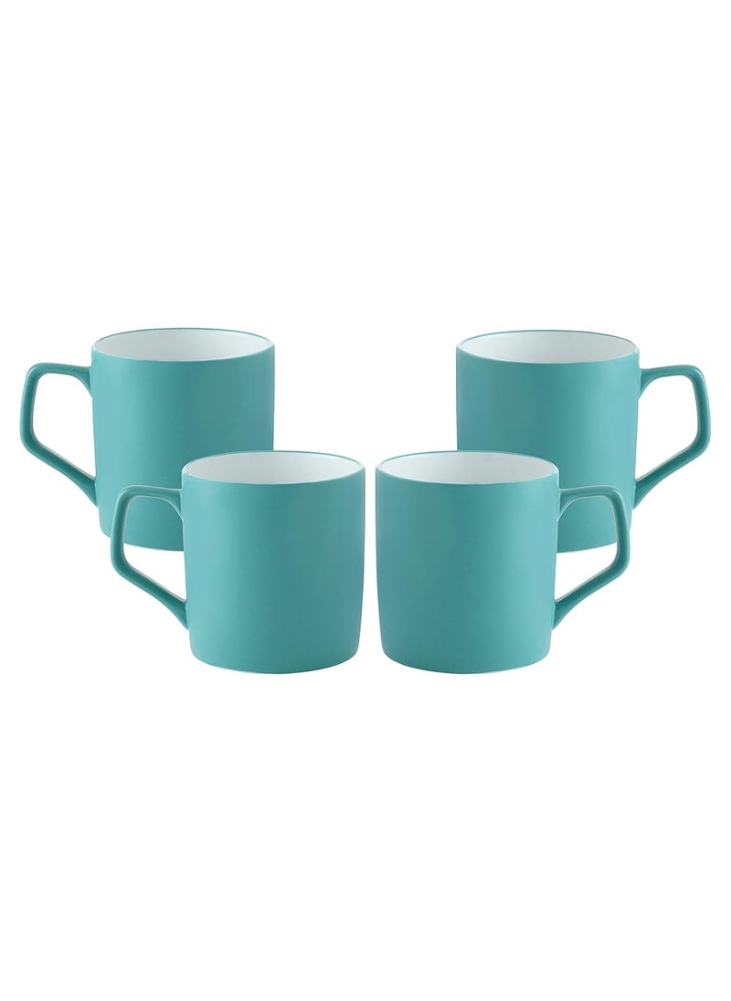Clay Craft Fine Ceramic CoffeeTea Mugs Set of 4 Multicolor 180 ml each