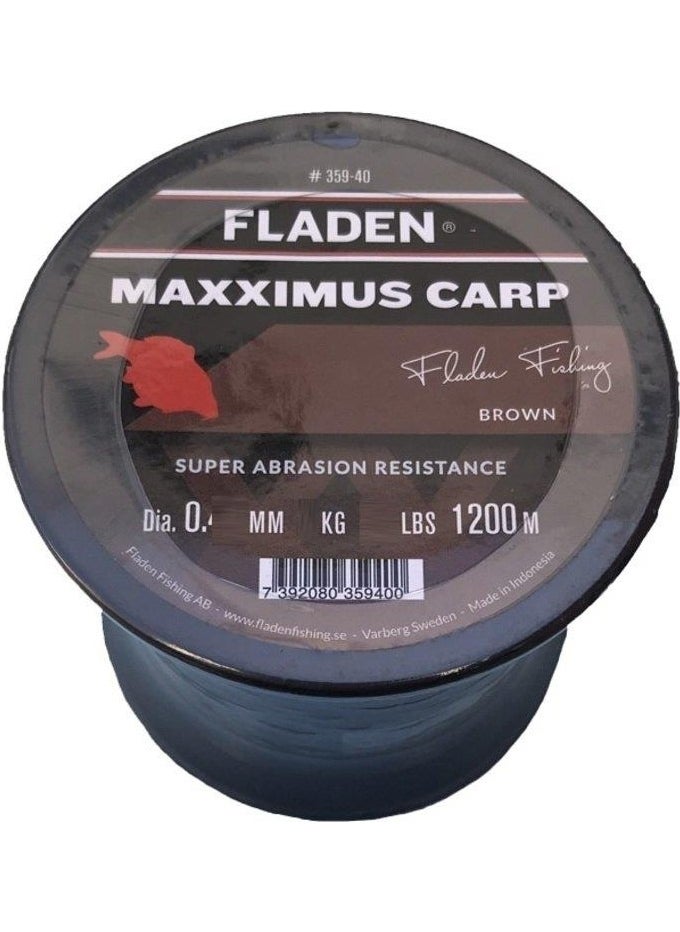 Maxximus Carp 0,35MM 1200MT Fishing Line Brown