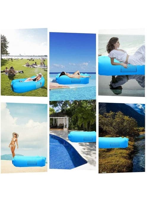 Mabron Outdoor Portable Waterproof Custom Inflatable Lounger Sofa Air Bed Outdoor Camping Lazy Bag
